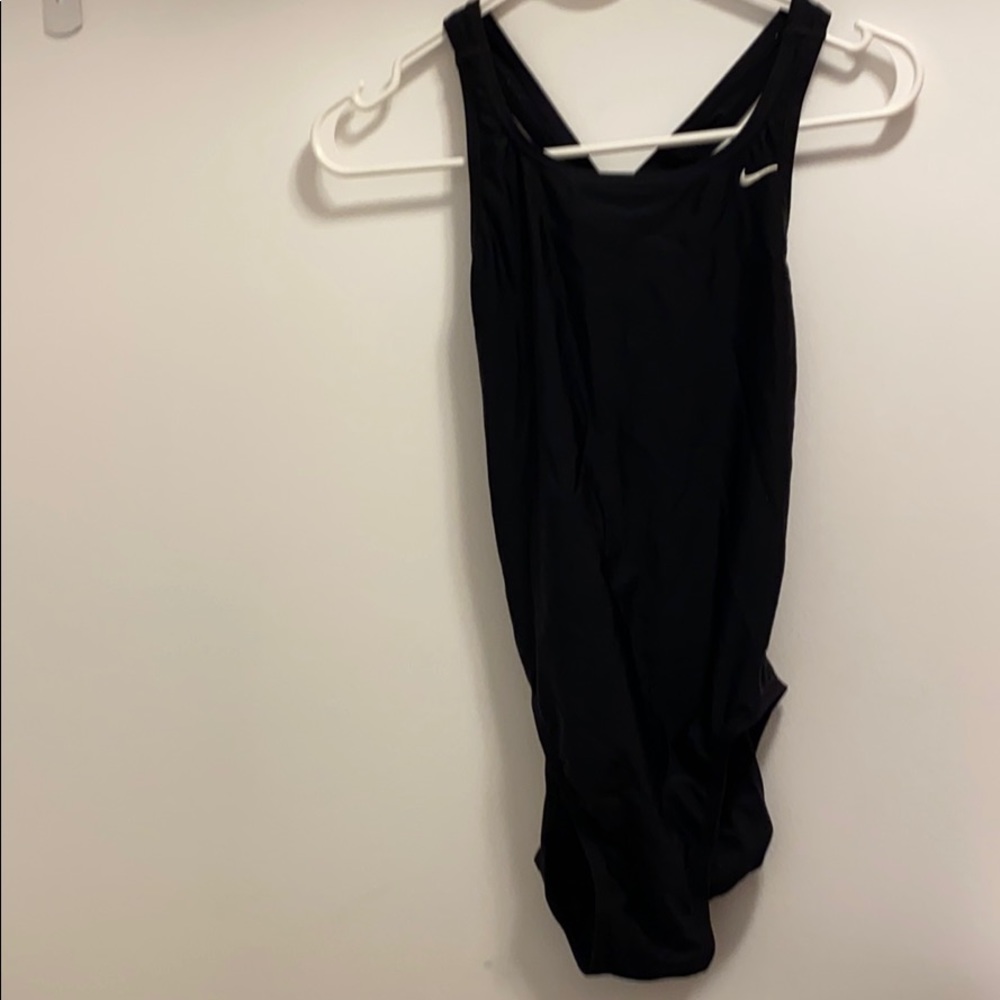 Black Nike one piece swim suit